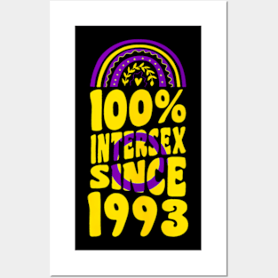 100 Percent Since 1993 Rainbow Birthday Posters and Art